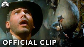 Rolling Boulder Chase Scene