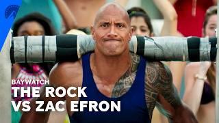 The Rock Shows Zac Efron How It's Done