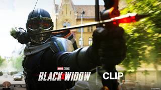 Yelena and Natasha vs Taskmaster Chase Scene - Official Clip
