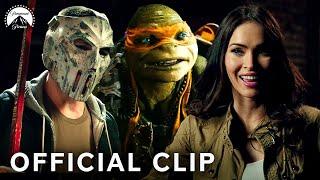 Megan Fox Meets Casey Jones and the Ninja Turtles