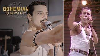 Bohemian Rhapsody | Live Aid Side by Side: "We Will Rock You"  | 20th Century FOX